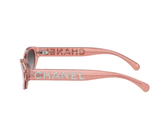 Chanel - Rectangular Sunglasses - Silver Gray Gradient - Chanel Eyewear