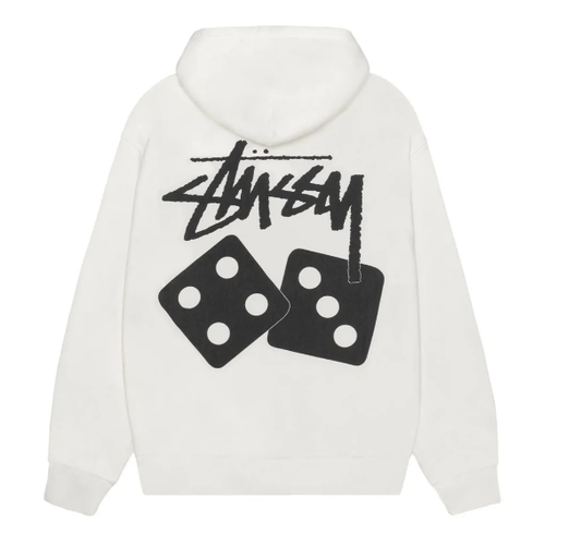Stussy Dice Hoodie Pigment Dyed 'Off-White'
